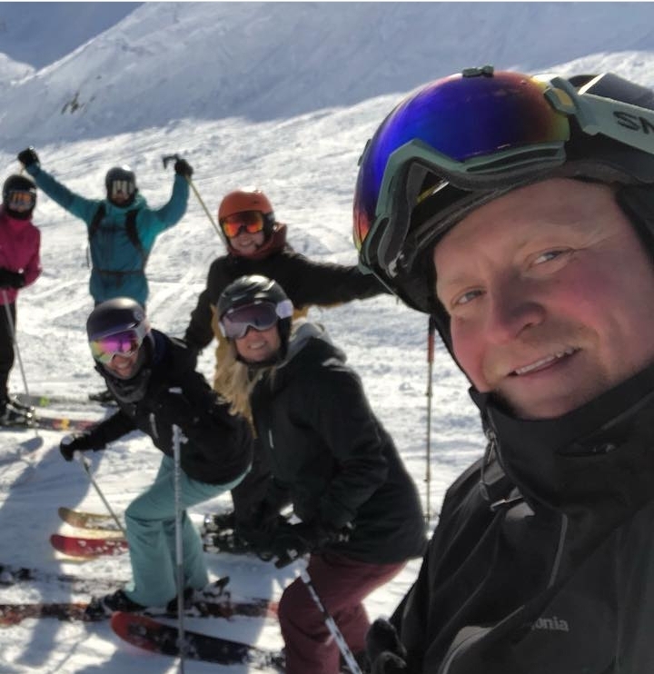 Luke Anna Skiers in Whistler