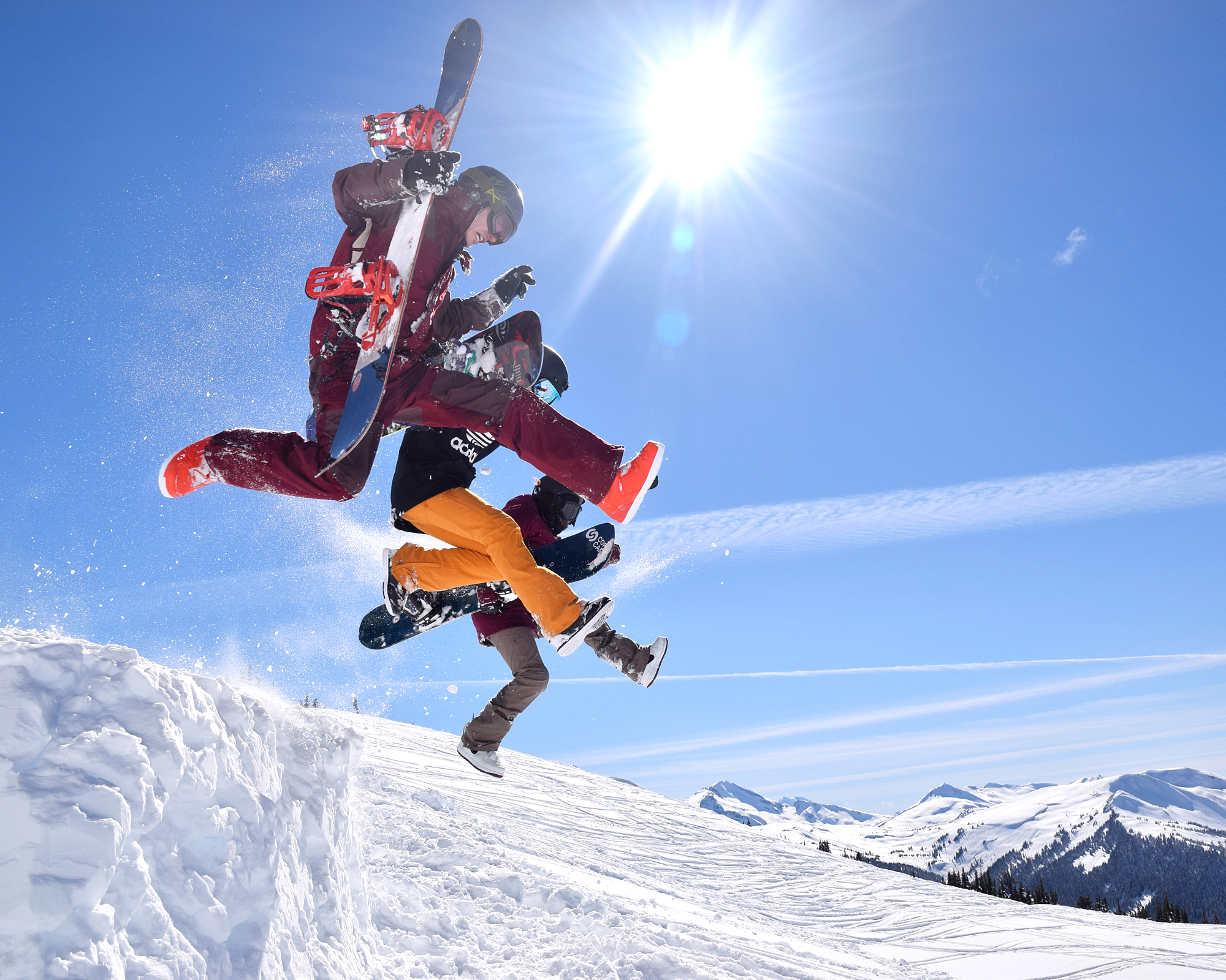 Core Freestyle Snowboard Camp Whistler Canada Leap