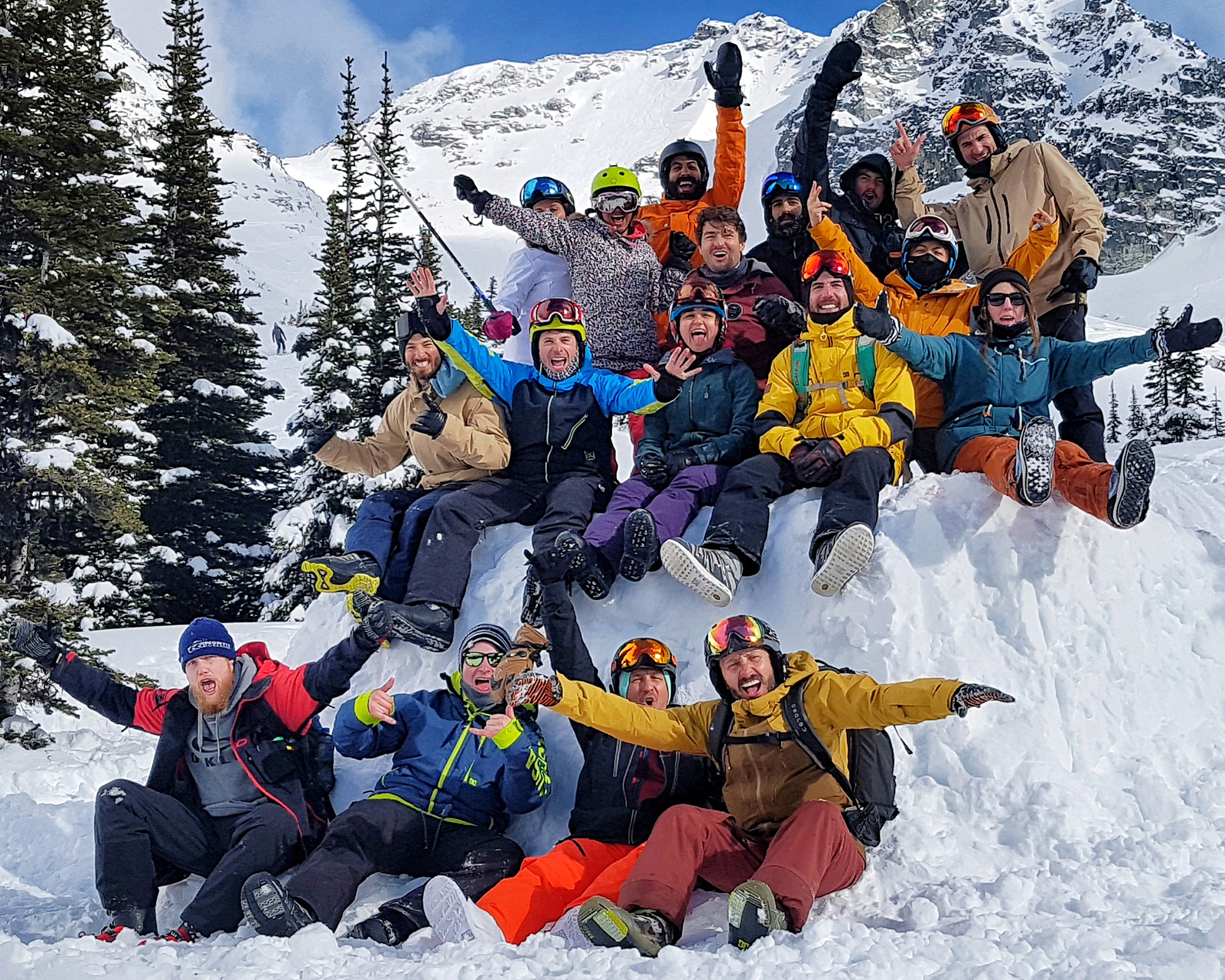 Freeride Snowboard Camp Whistler Canada Group Friends